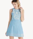 Moon River Moon River Embroidered Denim Dress Size Extra Small From Sole Society