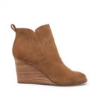 Lucky Brand Lucky Brand Yoniana Suede Wedge Bootie - Sesame-8.5