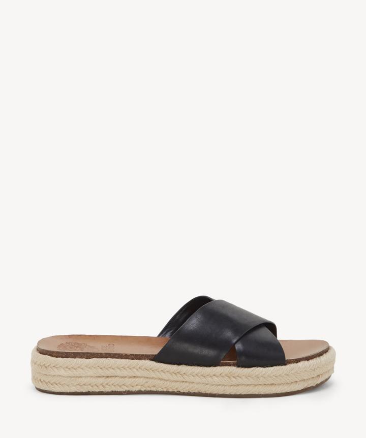 Vince Camuto Vince Camuto Carran Espadrille Wedges Black Size 6 Leather From Sole Society