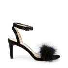 Sole Society Sole Society Lindzay Feather Detail Sandal - Black