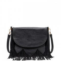 Solesociety Sole Society Maxine Fringe Crossbody - Black-one Size