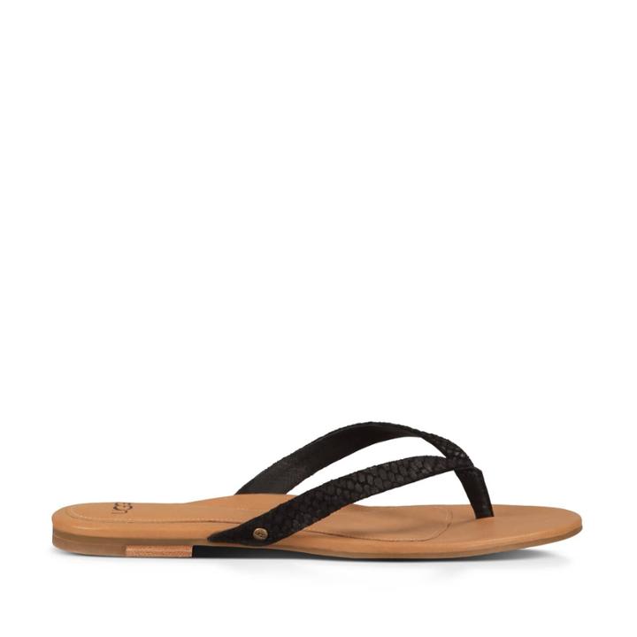 Ugg Ugg &reg; Allaria Ii Braid Leather Sandal - Black