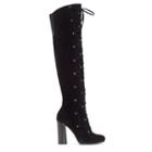 Vince Camuto Vince Camuto Thanta Lace Up Tall Boot - Black