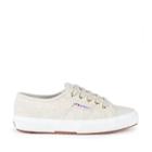 Superga Superga 2750 Linen Linen Sneaker - Natural Gold
