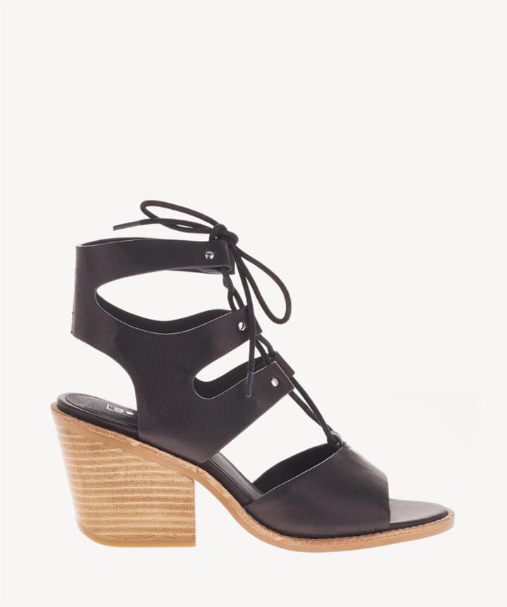 Sol Sana Sol Sana Hazel Heels Lace Up Sandals Black Size 6 Leather From Sole Society
