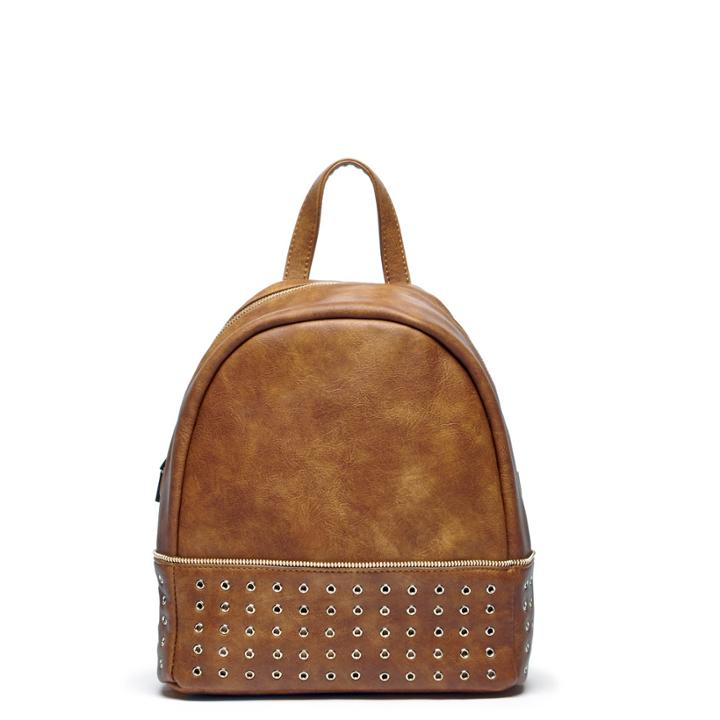 Sole Society Sole Society Prescott Backpack W/ Grommet Detail - Cognac