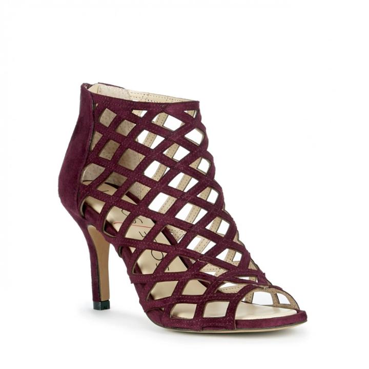 Sole Society Sole Society Portia Caged Mid Heel - Dark Eggplant-5