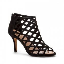 Sole Society Sole Society Portia Caged Mid Heel - Black-4.5