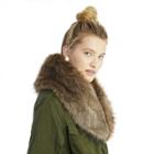 Sole Society Sole Society Faux Fur Stole - Brown Multi-one Size