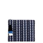 Sole Society Sole Society Coy Fabric Embroidered Pouch - Black White Multi-one Size