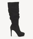 Jessica Simpson Jessica Simpson Women's Rhysa Slouchy Boots Black Size 5 Suede Micro From Sole Society