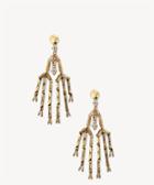 Sole Society Sole Society Midnight Drop Earrings Gold One Size Os