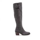 Sole Society Sole Society Hollyn Suede Tall Boot - Charcoal-5