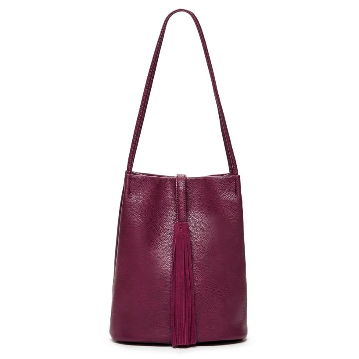 Sole Society Sole Society Ariana Bucket With Long Tassel - Berry