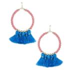 Sole Society Sole Society Le Carnival Teardrop Earrings - Coral Combo-one Size