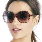 Sole Society Sole Society Astor Oversize Sunglasses - Brown Tort