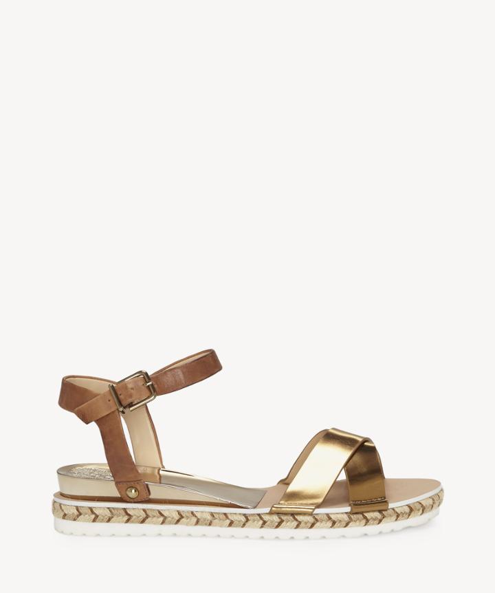 Vince Camuto Vince Camuto Kankitta Low Wedges Summer Cognac Size 5 Leather From Sole Society