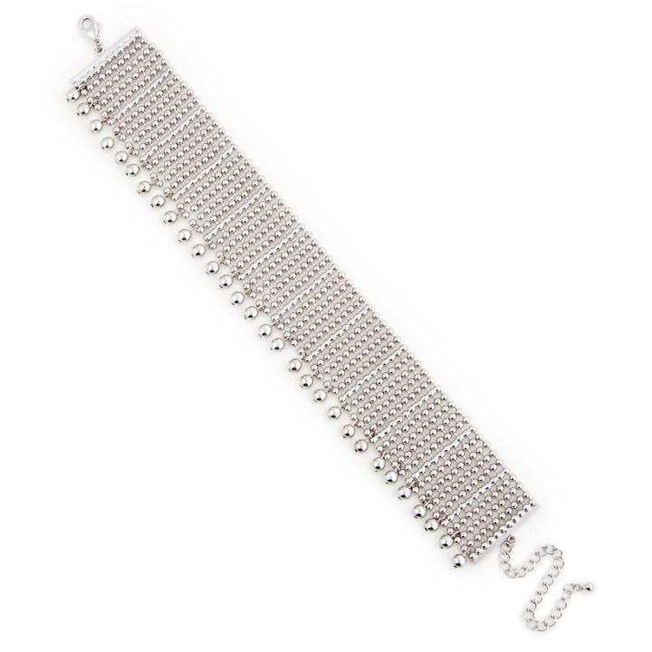 Sole Society Sole Society Gypsy Beaded Choker - Silver