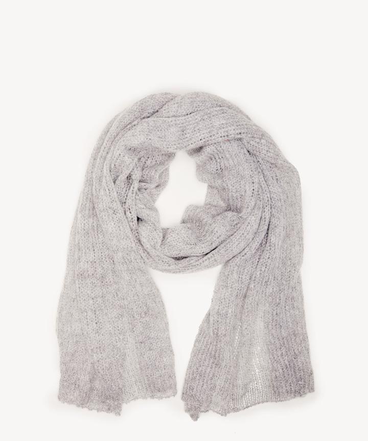 Sole Society Women's Knit Over Scarf Heather Grey Acrylic From Sole Society