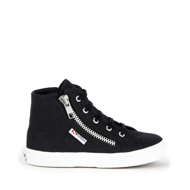Superga Superga 2224 Cotdj High Top Sneaker - Black-13.5lk