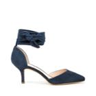 Sole Society Sole Society Sage Ankle Wrap Pump - Ink Navy