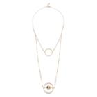 Sole Society Sole Society Modern Circles Layered Necklace - Gold