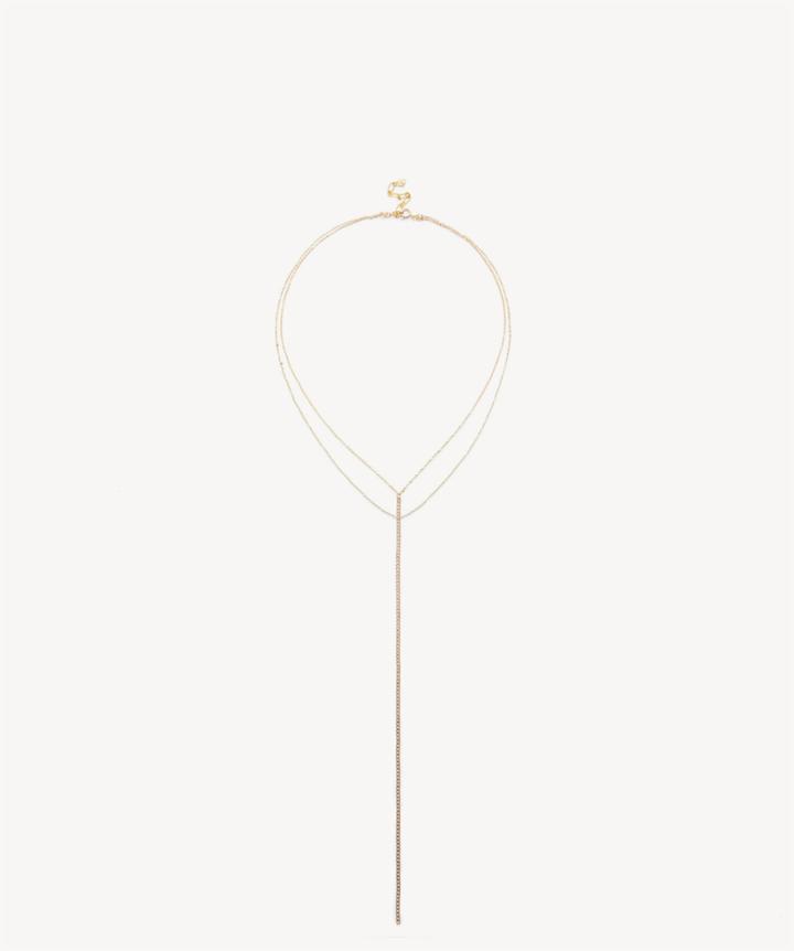 Sole Society Women's Dainty Layering Y Necklace Gold One Size From Sole Society