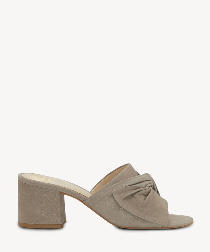 Vince Camuto Vince Camuto Sharrey Knotted Sandals Silver/grey Size 5 Leather From Sole Society