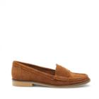 Sole Society Sole Society Maia Suede Loafer - Chestnut-8