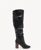 Sole Society Sole Society Bali Slouchy Boots Black Leather Size 5 Suede