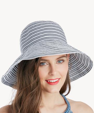Sole Society Sole Society Packable Stripe Bucket