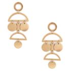 Sole Society Sole Society Cut Out Geo Statement Earrings - Gold