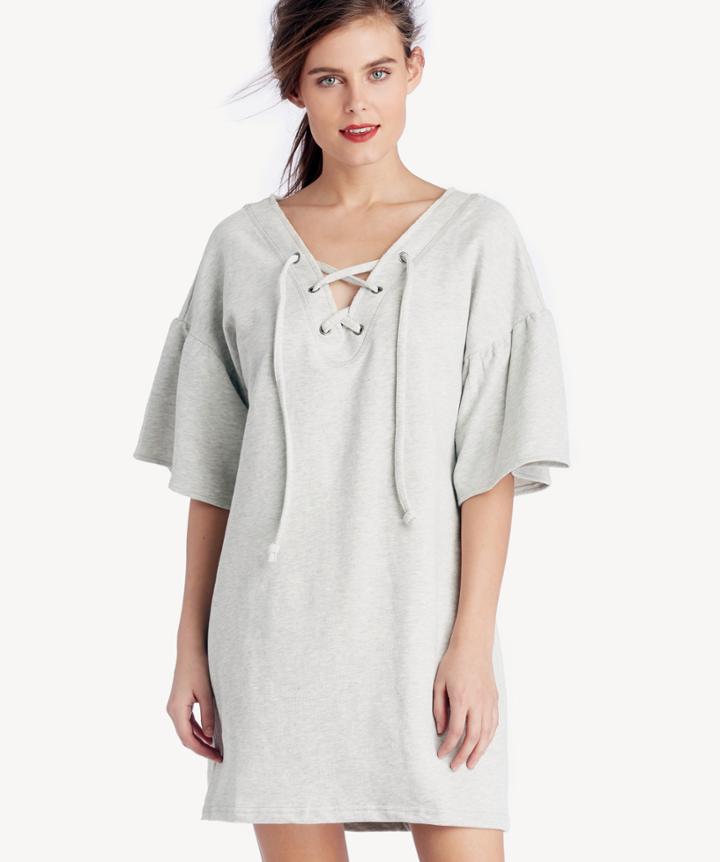 Sanctuary Sanctuary Women's Mariska Sweatshirt Dress In Color: Heather Sterling Size Xs From Sole Society