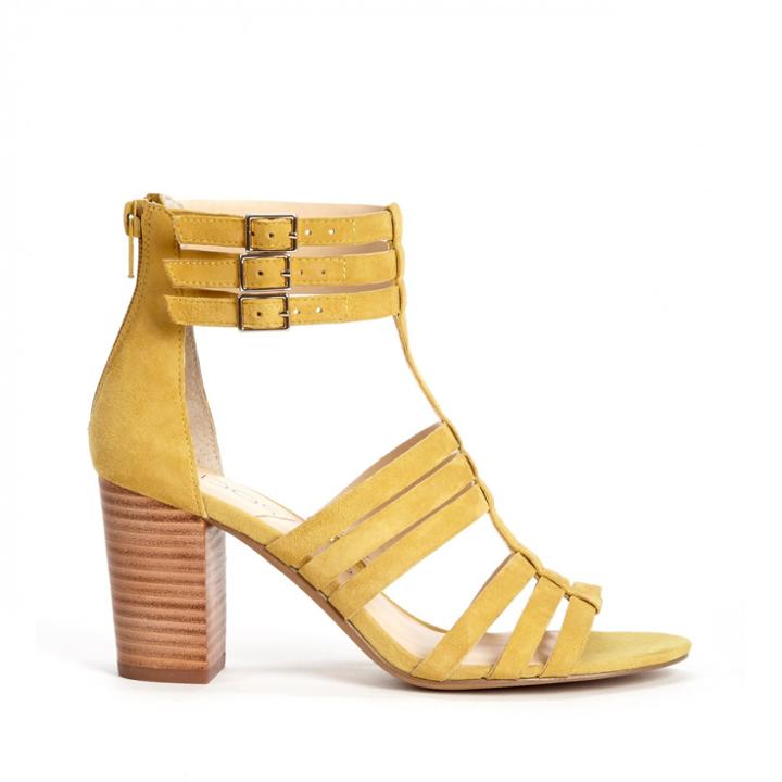 Sole Society Sole Society Elise Gladiator Heel - Mustard-5