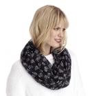Sole Society Sole Society Mini Elephant Infinity Scarf - Black Combo-one Size