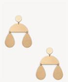 Sole Society Sole Society Geo Statement Drop Earrings Gold One Size Os