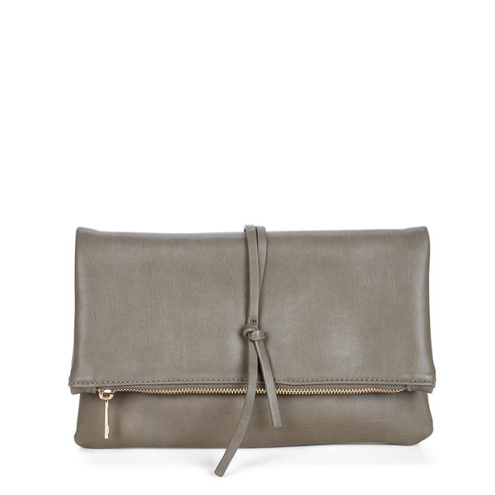 Sole Society Sole Society Barkley Vegan Foldover Clutch W/ Tie