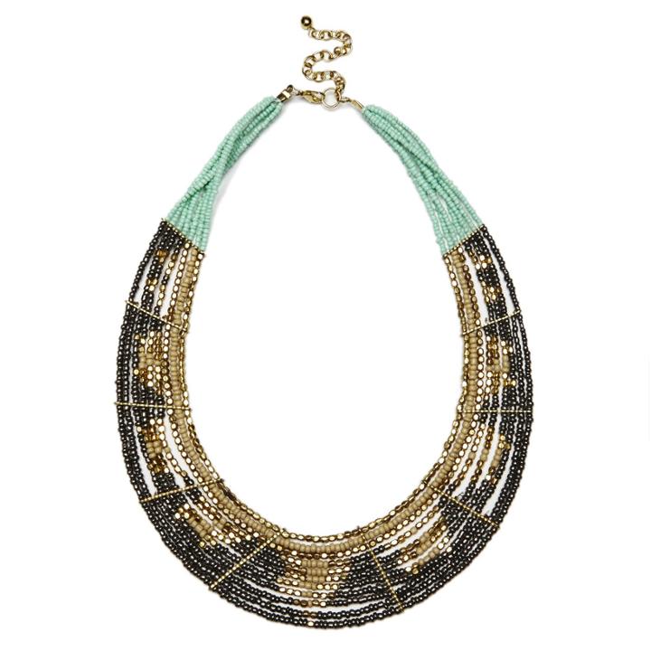 Sole Society Sole Society Beaded Tribal Necklace - Multi