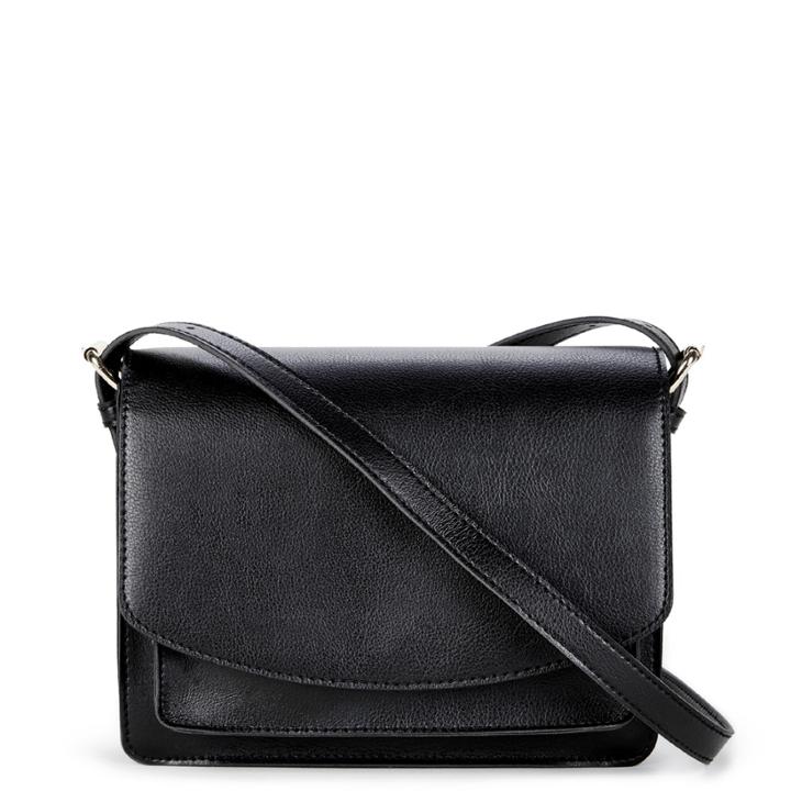 Sole Society Sole Society Michelle Vegan Flapover Crossbody - New Black-one Size