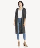 Vince Camuto Vince Camuto Women's Long Sleeve Open Front Textured Cardigan In Color: Med Hther Grey Size Xs From Sole Society