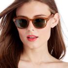 Sole Society Sole Society Bryant Acetate Retro Square Sunglasses - Amber