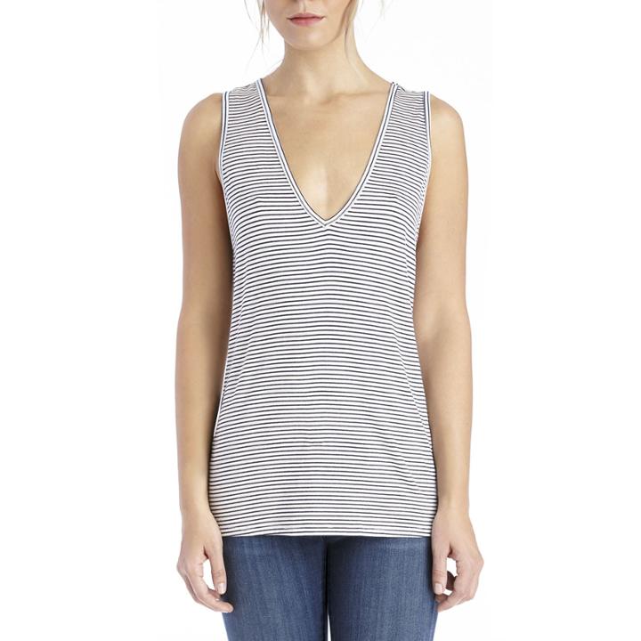 Stylesaint Stylesaint Beechwood V Neck Tank - Stripe