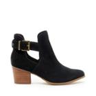 Sole Society Women's Olive Cut Out Bootie Black Size 5 Suede From Sole Society