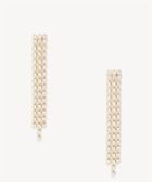 Sole Society Sole Society Crystal Drop Earrings Gold One Size Os