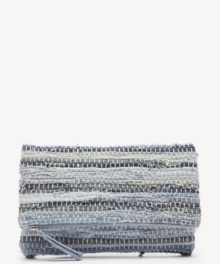 Sole Society Sole Society Jaree Clutch Foldover Blue Multi