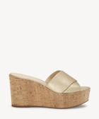 Vince Camuto Vince Camuto Kessina Wedges Metal Gold Size 6 Suede From Sole Society