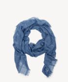 Sole Society Women's Lightweight Window Pane Scarf Chambray Blue Cotton From Sole Society