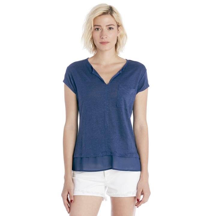 Sanctuary Sanctuary City Mix Tee - Spirit Blue