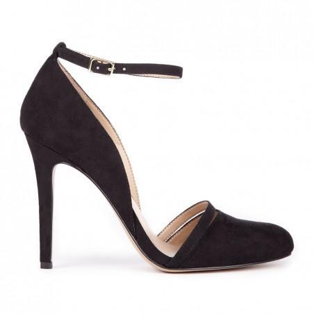 Solesociety Audra Ankle Strap Pump - Black
