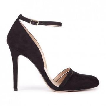 Solesociety Audra Ankle Strap Pump - Black